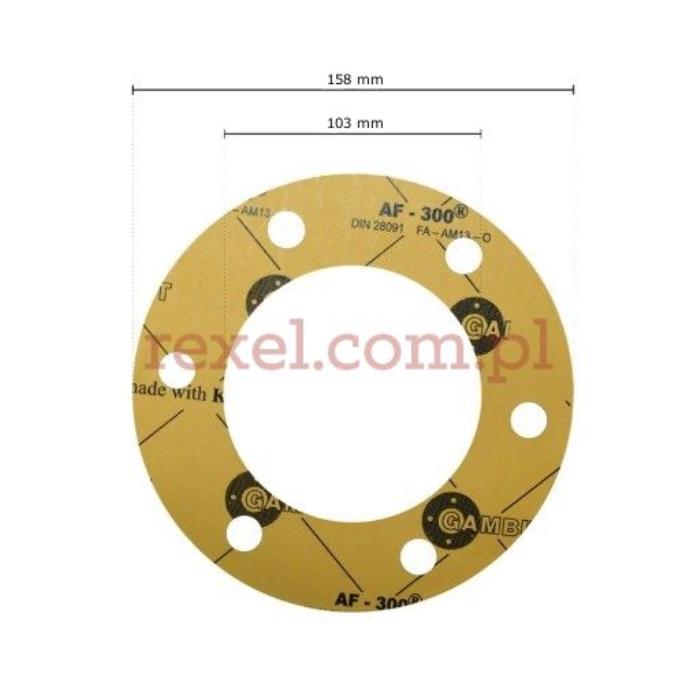 A0179 COMEL uszczelka kołnierza wytwornicy FB/F 6-litrowej 159mm