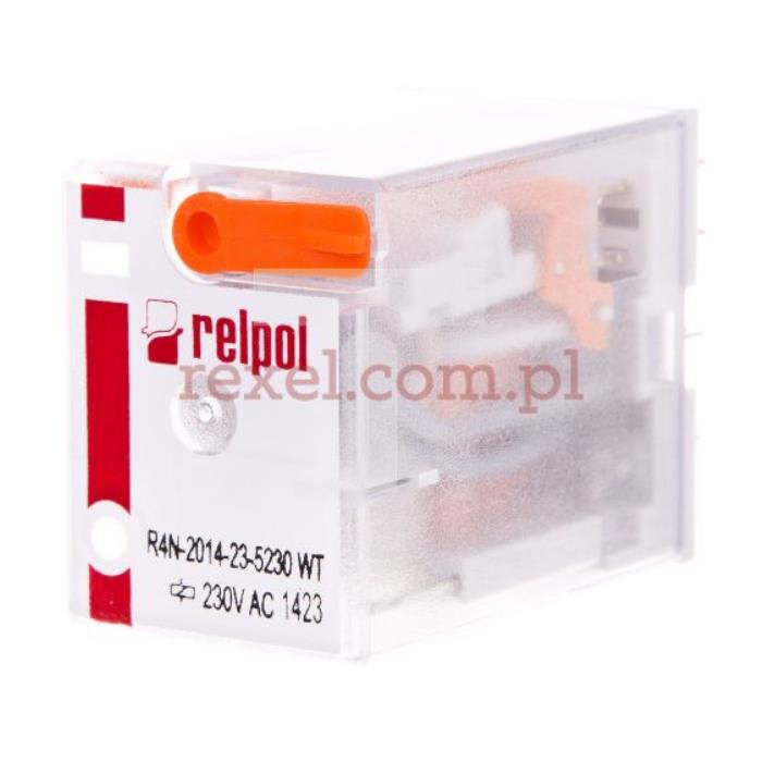 PROD/0094 230V Przekaźnik RELPOL R4N-2014-23-5230-WT 230V do odkrawacza OT-1/A z mikrowyłącznikami
