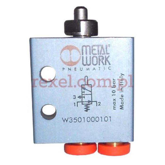 MW-W3501000100 Zawór VME1, 3/2 NC, popychacz, 2 x wąż 4 mm