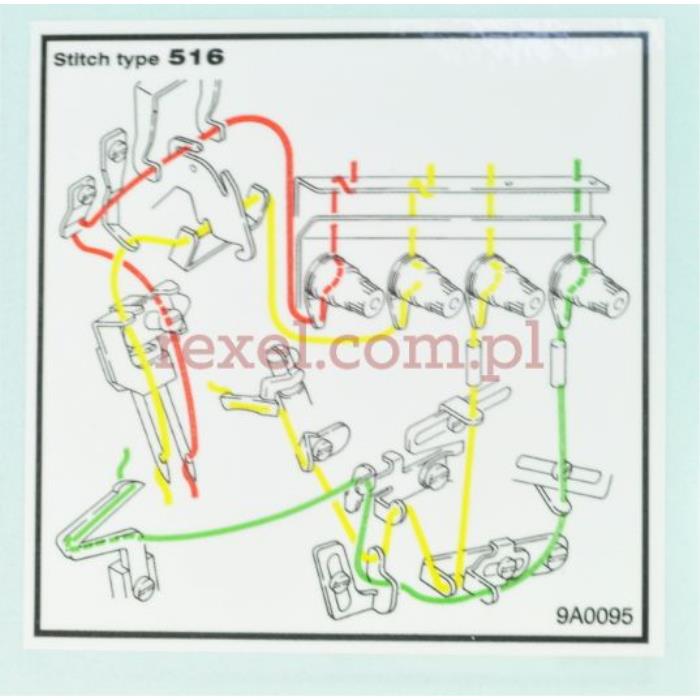 9A00950 PEGASUS diagram nawlekania