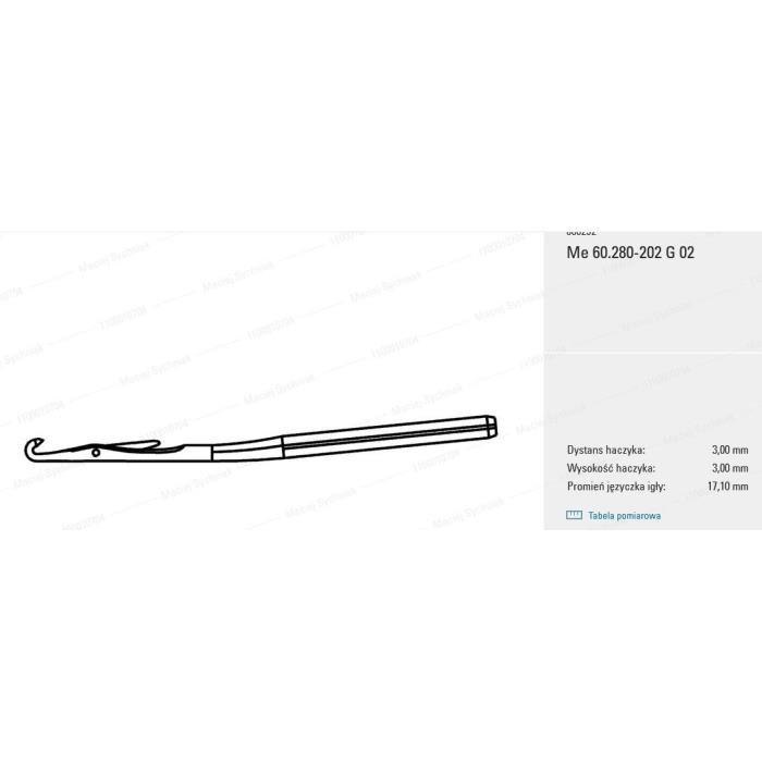 Me 60.280-202 G.02 Igły dziewiarskie GROZ-BECKERT
