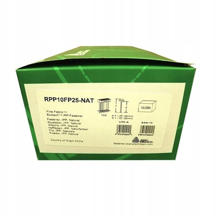 DENNISON FINE RPP10FP25 Zszywka do metkownicy FINE FABRIC Ecotach opk. 10000szt. 100% z recyklingu