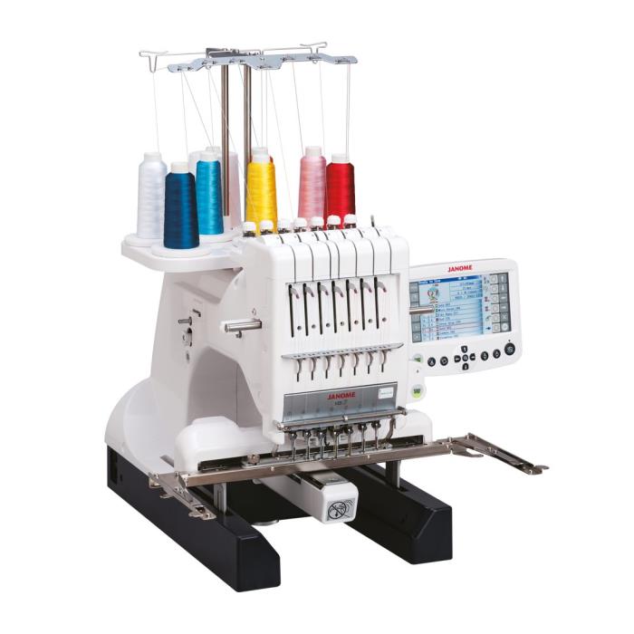 JANOME MB7E+program Maszyna szwalnicza - hafciarka komputerowa 7-nitkowa z programem Janome Artistic Digitizer