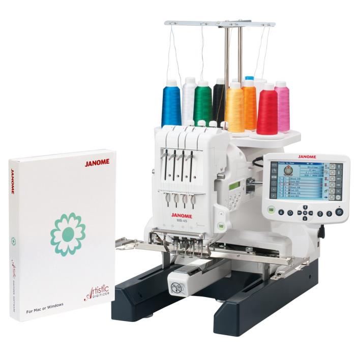 Janome MB-4SE+program Maszyna szwalnicza - hafciarka komputerowa 4-nitkowa z programem Janome Artistic Digitizer