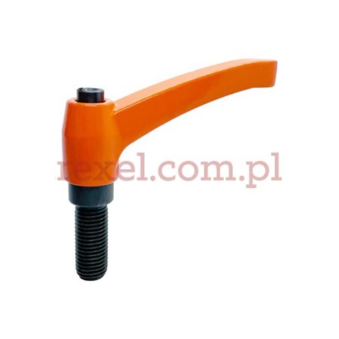 KIP-0003 Rękojeść nastawna M6x15 pomarańczowa