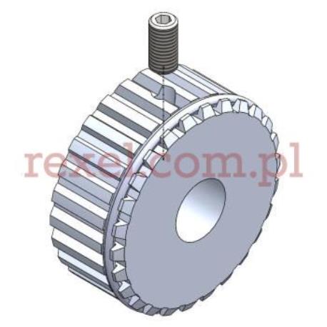 Koło zębate dolne (bierne) odkrawacza OT-1A