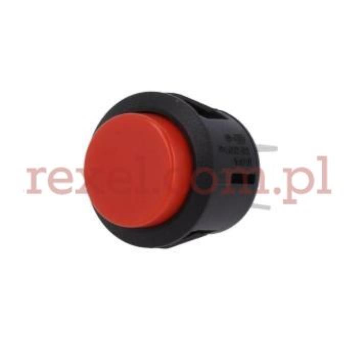 R13-527A-02RD SCI Przełącznik przyciskany, Poz:2  DPST-NO  6A/250VAC, OFF-(ON)
