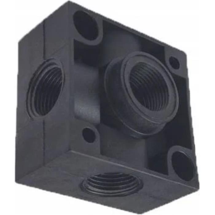 4102.7 Kostka plastikowa do sprężonego powietrza naścienna 4 x 3/8" wew